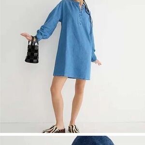 J.crew chambray long sleeve shirt dress size small